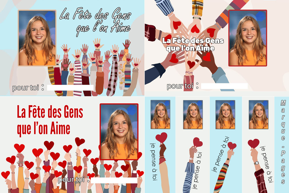 Planche photo Fête des gens que l'on aime